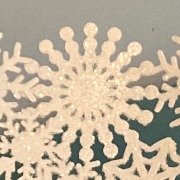 Snowflake Decorative Metal Bowl Holiday Centerpiece Accent - Picture 15 of 15